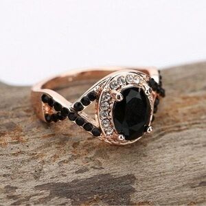 SILVER DIAMOND BRIDAL RING